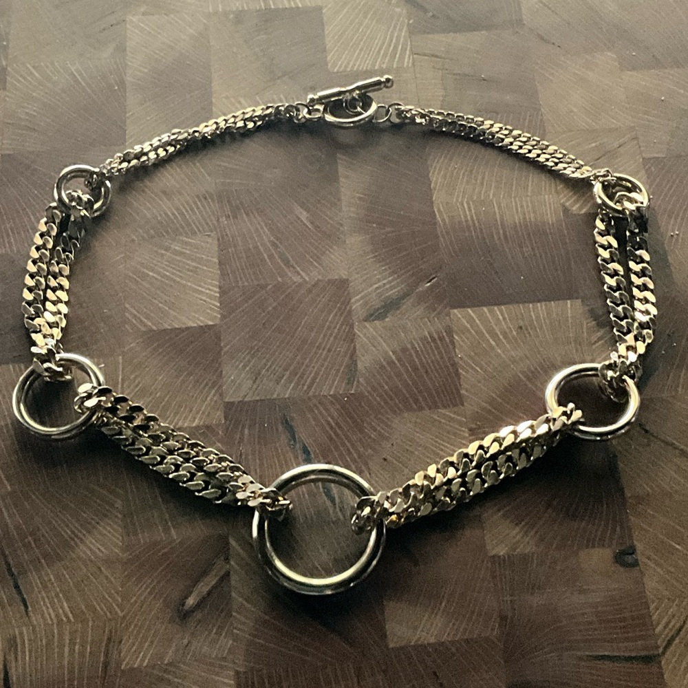 Gold necklace 20 1/2” toggle clasp